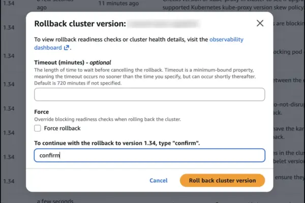 AWS Introduces Native Kubernetes Version Rollbacks for Amazon EKS: The Ultimate "Undo" Button for Cloud Infrastructures