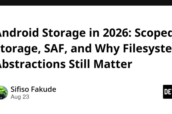 Mastering Modern Android Storage: The Architectural Shift Beyond java.io.File