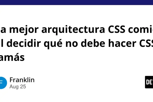 The Architecture of Restraint: Why the Best CSS Systems Start by Deciding What They Will Never Do
