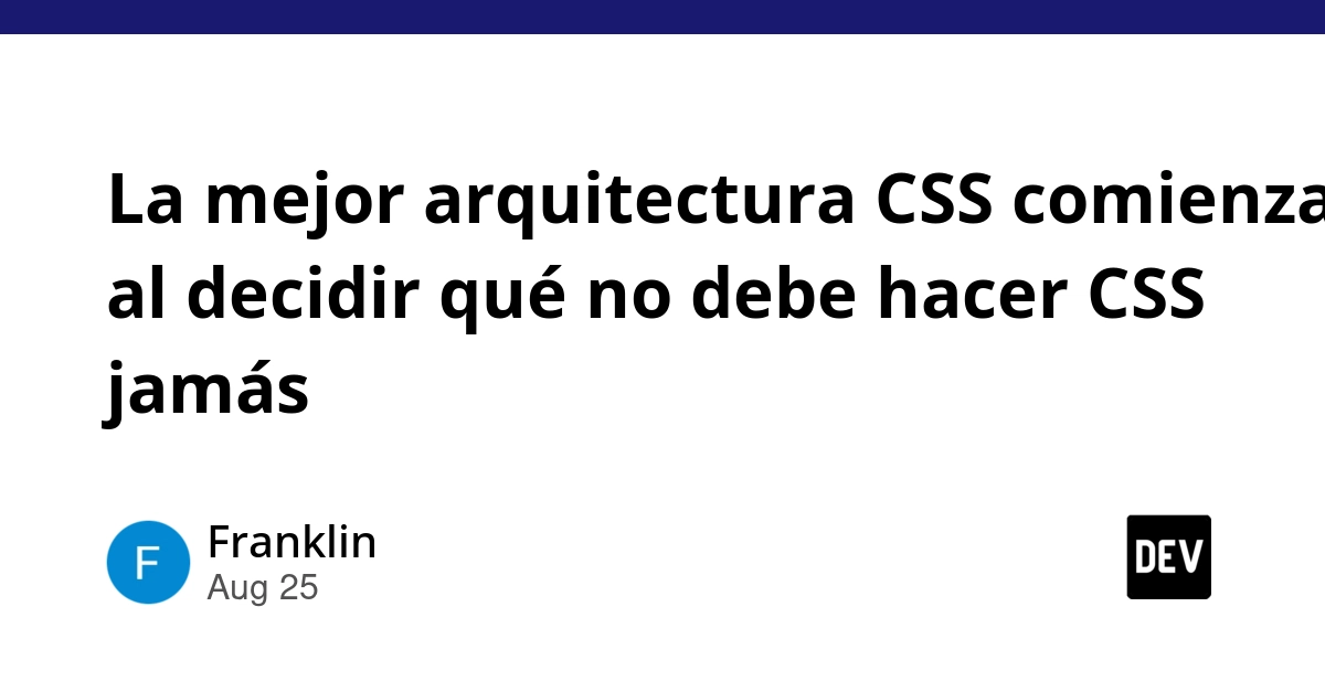 The Architecture of Restraint: Why the Best CSS Systems Start by Deciding What They Will Never Do