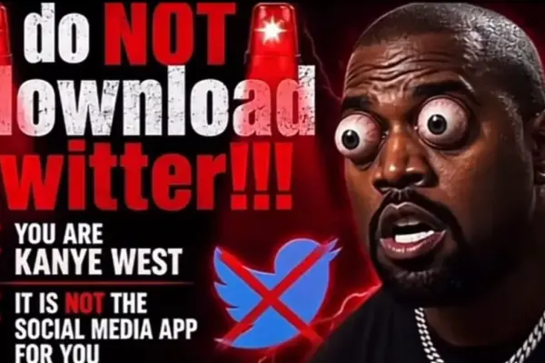 The "Do Not Download Twitter" Phenomenon: Inside the AI-Generated Meme Crying Out to Protect Kanye West from Himself