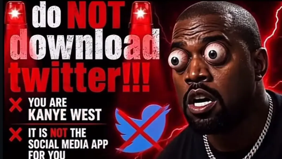The "Do Not Download Twitter" Phenomenon: Inside the AI-Generated Meme Crying Out to Protect Kanye West from Himself