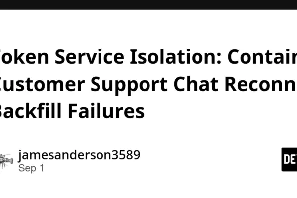 Architecture & Engineering Post-Mortem: Decoupling Token Issuance and Message Cursors in High-Scale Support Chat Systems