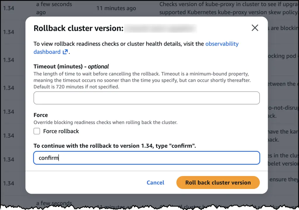 AWS Removes the Ultimate Kubernetes Obstacle: Introducing Native Version Rollbacks for Amazon EKS