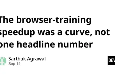 Beyond the Single-Metric Illusion: How WebGPU Model Training Speeds Up Across a Curve, Not a Headline