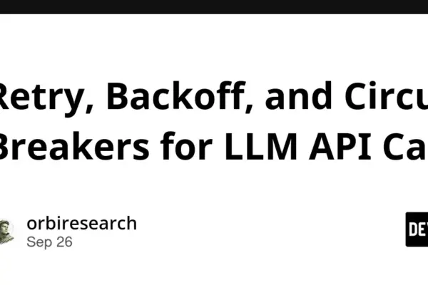 Building Resilient AI Infrastructure: Mastering LLM API Retries, Backoffs, and Circuit Breakers