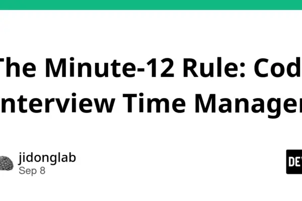 Cracking the Clock: Why Brilliant Engineers Fail Coding Interviews—and How to Master the 45-Minute Sprint