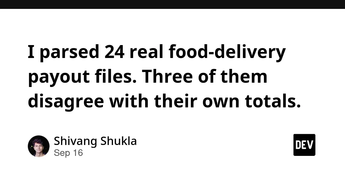 Decoding the Ledger: What Food Delivery Payout Files Reveal About Restaurant Finances