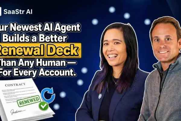 The End of the Template: How SaaStr’s New AI Renewal Agent is Rewriting the Playbook for Customer Retention