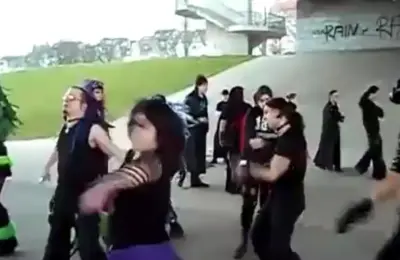 The Evolution of the "Cybergoth Dance Party": How an Obscure 2011 Subcultural Flashmob Became a Global Internet Meme