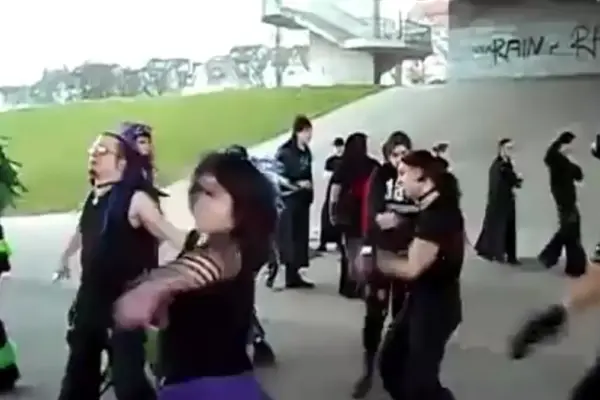 The Evolution of the "Cybergoth Dance Party": How an Obscure 2011 Subcultural Flashmob Became a Global Internet Meme