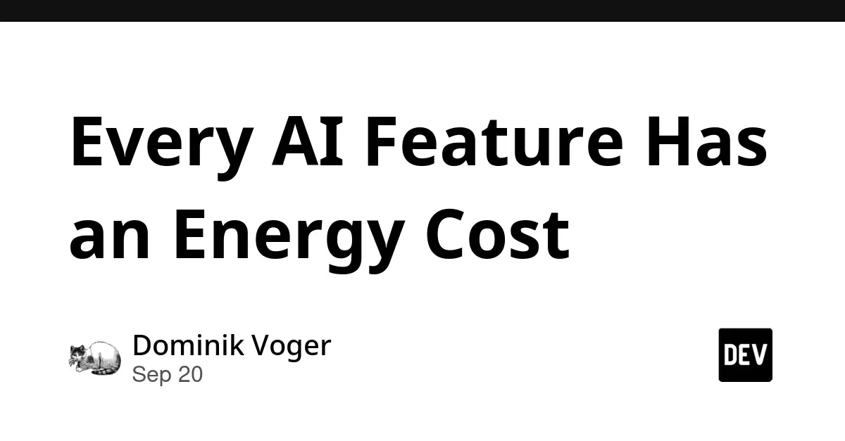 The Hidden Wattage of Intelligence: Why Every AI Feature Demands a Reckoning with Energy