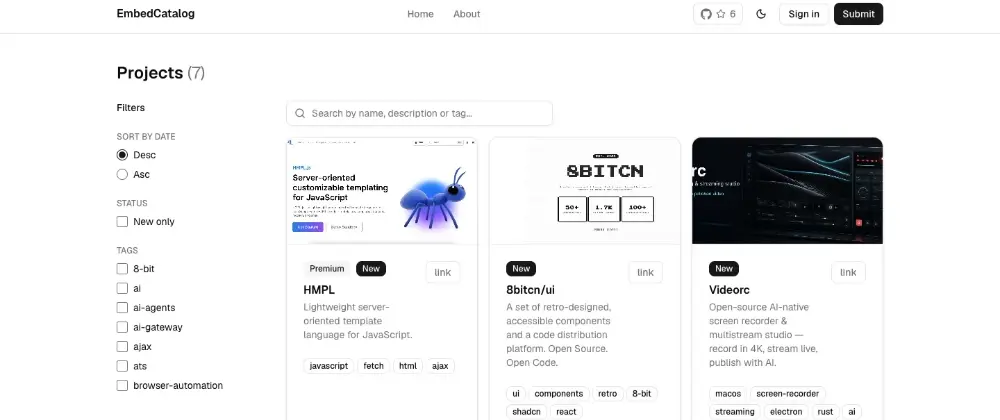 The Rise of EmbedCatalog: How Developer Anthony Max is Redefining Project Presentation