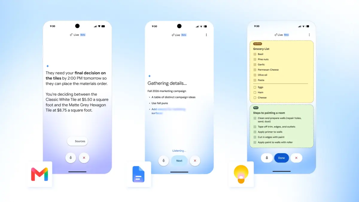 The Voice-First Productivity Shift: Google Launches ‘Live’ Conversational AI Across Gmail, Docs, and Keep