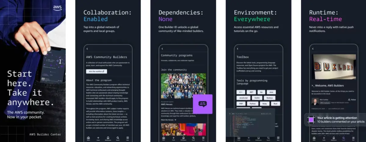 Transforming the Cloud Experience: Inside the Global Launch of the AWS Builder Center Mobile App and New Community Tools