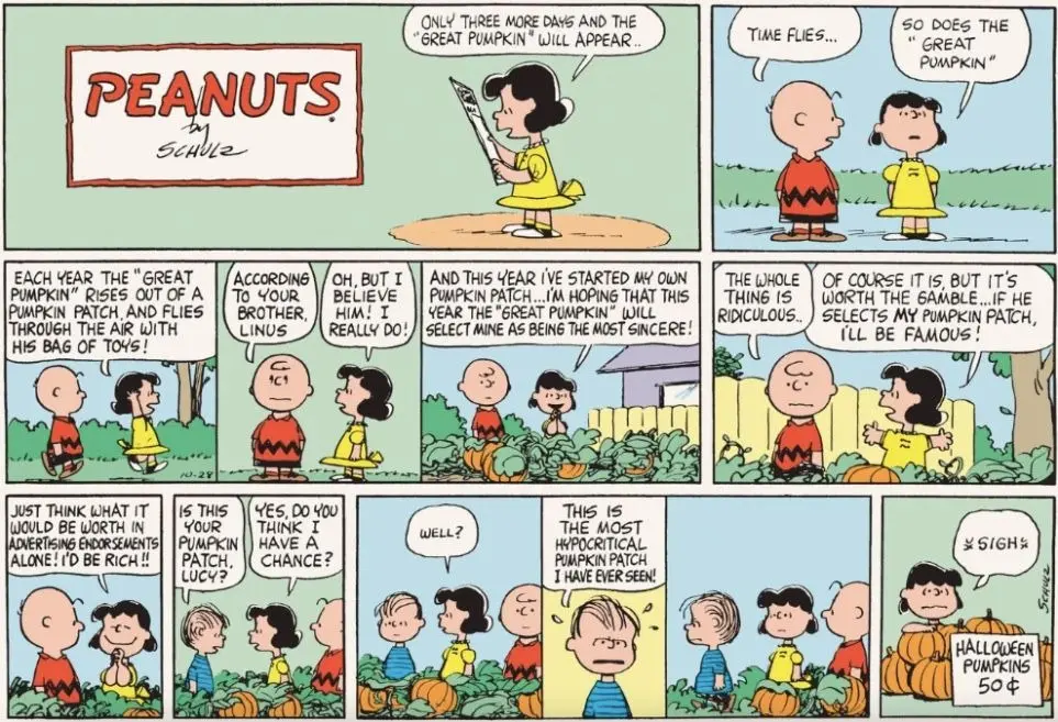 Beyond the Patch: The Untold Comic History of Charles Schulz’s Great Pumpkin
