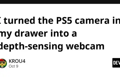 Breathing New Life Into Obsolete Hardware: How a Developer Reverse-Engineered the PlayStation 5 HD Camera for Native PC Depth Sensing