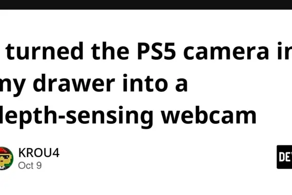 Breathing New Life Into Obsolete Hardware: How a Developer Reverse-Engineered the PlayStation 5 HD Camera for Native PC Depth Sensing