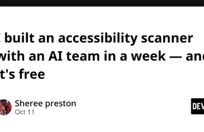 Bridging the Digital Divide: How One Developer Used AI Agents to Solve the Small Agency Accessibility Dilemma