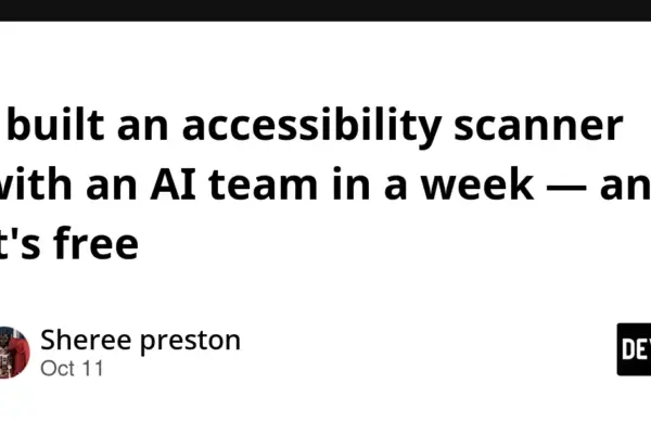 Bridging the Digital Divide: How One Developer Used AI Agents to Solve the Small Agency Accessibility Dilemma