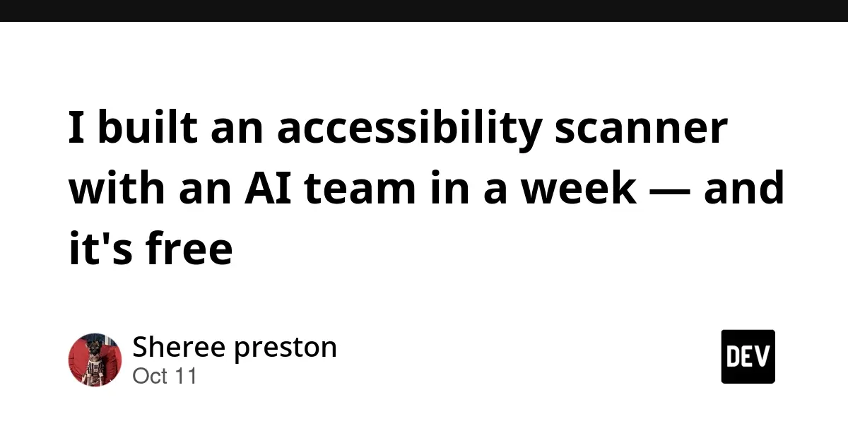 Bridging the Digital Divide: How One Developer Used AI Agents to Solve the Small Agency Accessibility Dilemma