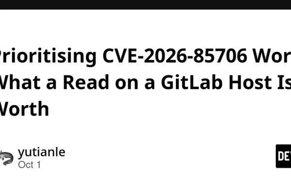 Emergency Security Advisory: Active Exploitation of Critical GitLab Path Traversal Vulnerability (CVE-2026-85706) Demands Immediate Action