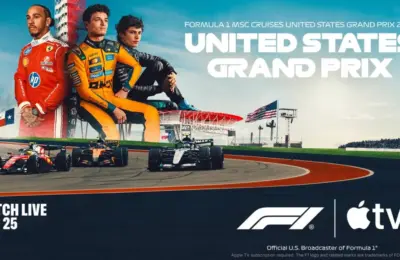 Formula 1 Debuts in Immersive Dolby Atmos on Apple TV, Starting with the High-Octane United States Grand Prix in Austin
