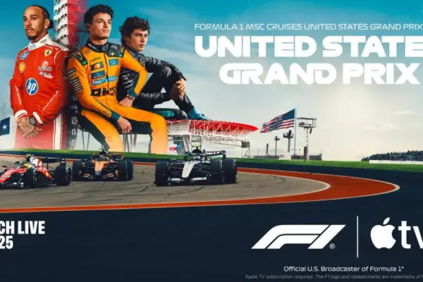Formula 1 Debuts in Immersive Dolby Atmos on Apple TV, Starting with the High-Octane United States Grand Prix in Austin