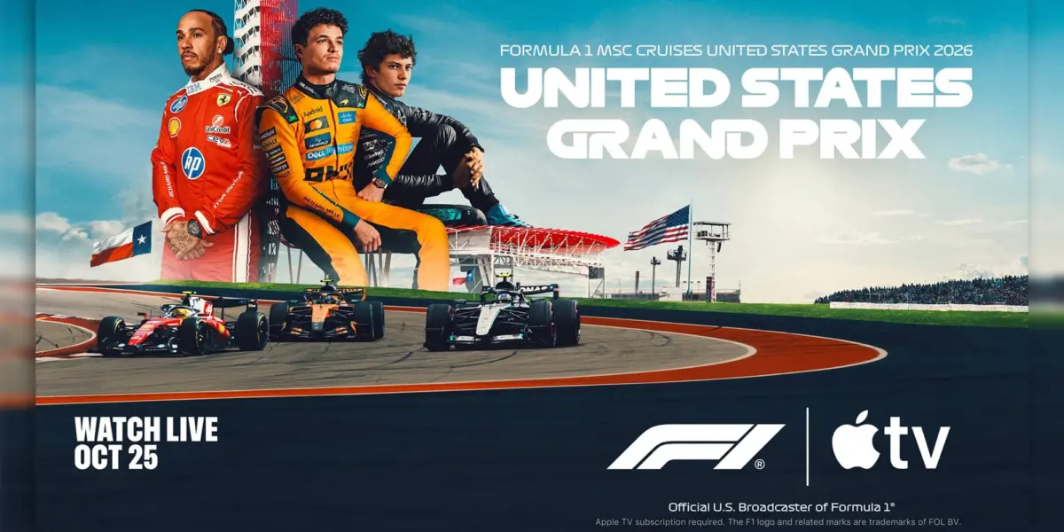 Formula 1 Debuts in Immersive Dolby Atmos on Apple TV, Starting with the High-Octane United States Grand Prix in Austin