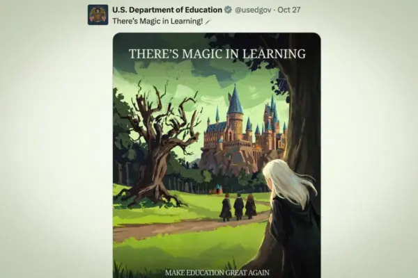 From Fanfic Fandom to Federal Feeds: How the "Draco Malfoid" Incel Meme Infiltrated the U.S. Department of Education