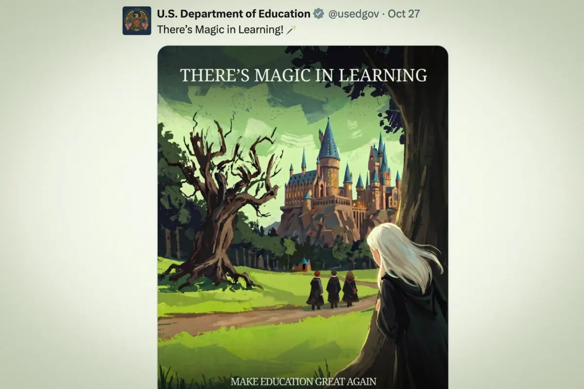 From Fanfic Fandom to Federal Feeds: How the "Draco Malfoid" Incel Meme Infiltrated the U.S. Department of Education