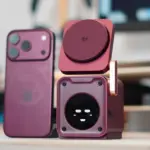 Kuxiu’s Burgundy D5 5-in-1 Charging Station: Perfect Aesthetics Meet Active Cooling Technology for the iPhone 18 Pro