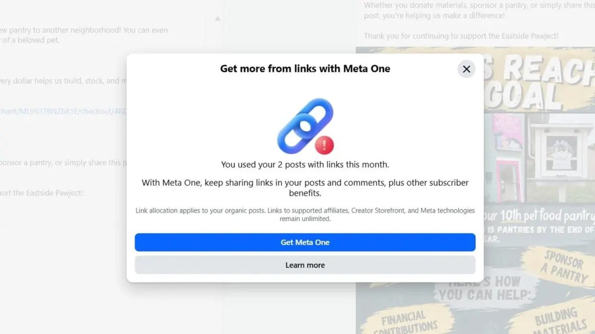 Meta’s Paywall Experiment on Link Sharing Snags Nonprofits and Government Agencies, Sparking Outcry