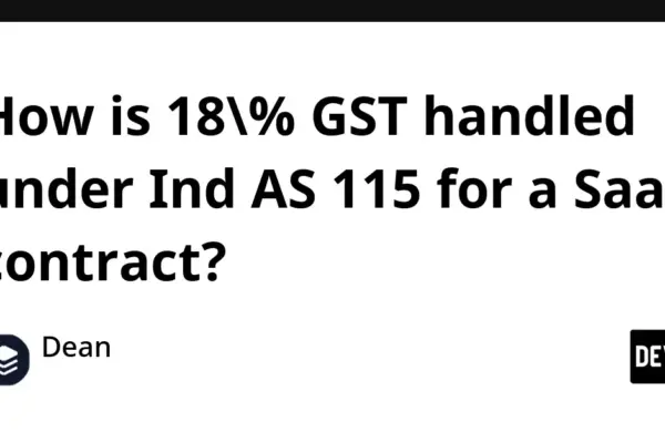 Navigating the Labyrinth of Indian SaaS Accounting: A Definitive Guide to Handling 18% GST Under Ind AS 115