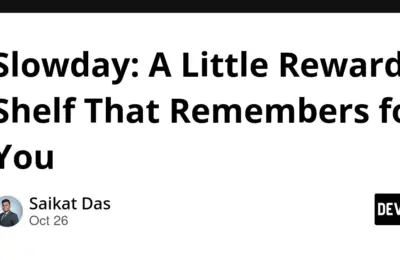 Rescuing Forgotten Rewards: Inside the Development of "Slowday," the Open-Source AI-Powered Digital Shelf