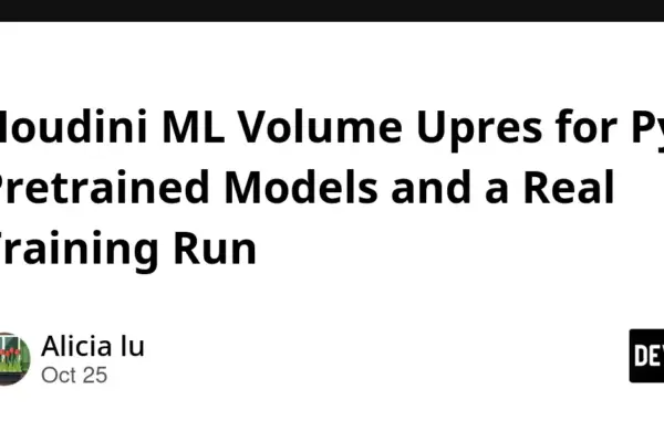 Scaling the Smoke: A Technical Autopsy of Houdini’s ML Volume Upres Workflows