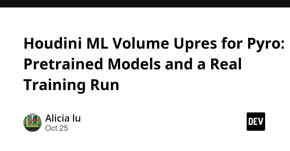Scaling the Smoke: A Technical Autopsy of Houdini’s ML Volume Upres Workflows