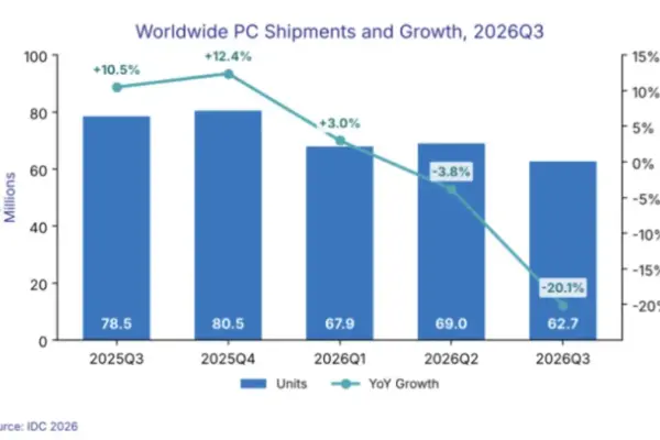 The Anatomy of "RAMaggedon": Inside the Global PC Market’s Historic 20 Percent Slump