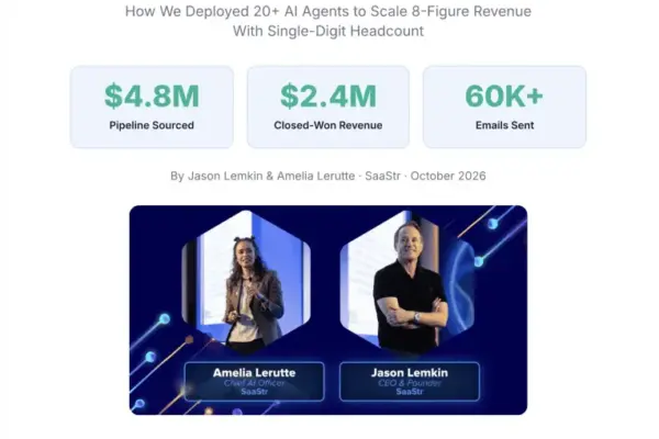 The Autonomous Shift: Inside SaaStr’s Groundbreaking October 2026 AI Agent Playbook for GTM