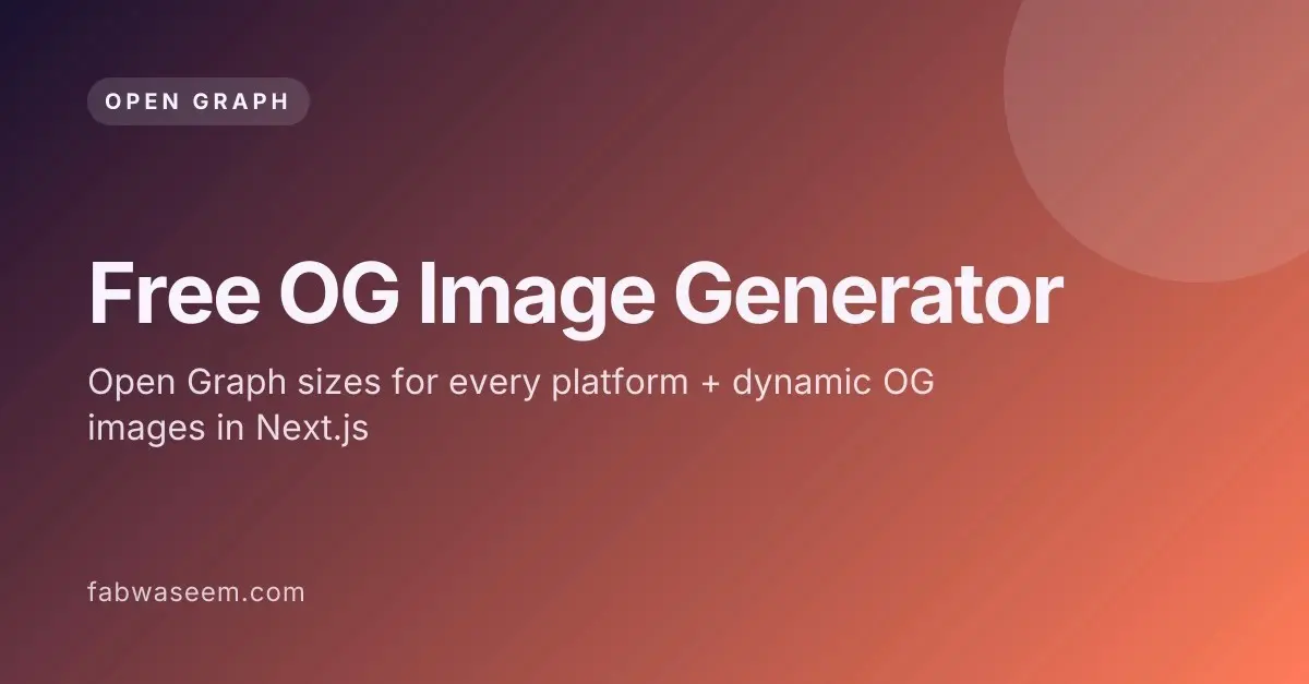 The Open Graph Revolution: How Modern Tools and Next.js Are Reshaping Social Link Previews