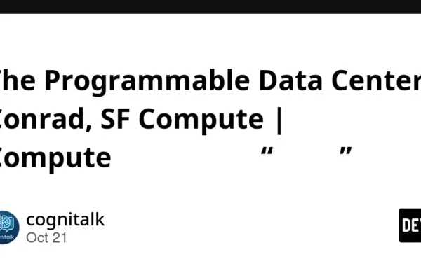 The Programmable Data Center: How SF Compute is Forging a Physical Settlement Market for Compute Power