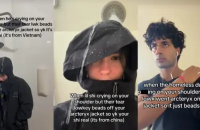 The Waterproof Status Symbol: How Arc’teryx Jackets and "Water Beading" Became TikTok’s Favorite Meme