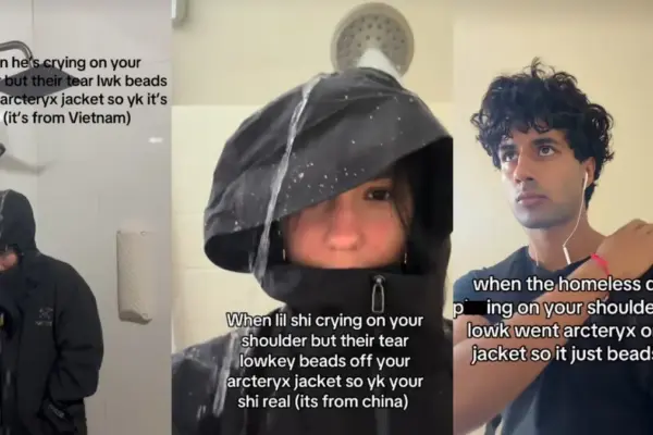 The Waterproof Status Symbol: How Arc’teryx Jackets and "Water Beading" Became TikTok’s Favorite Meme