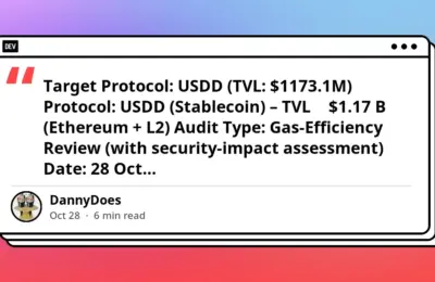 USDD Gas Optimization Audit: Enhancing L2 Efficiency, Mitigating Economic Vectors, and Slashing User Costs