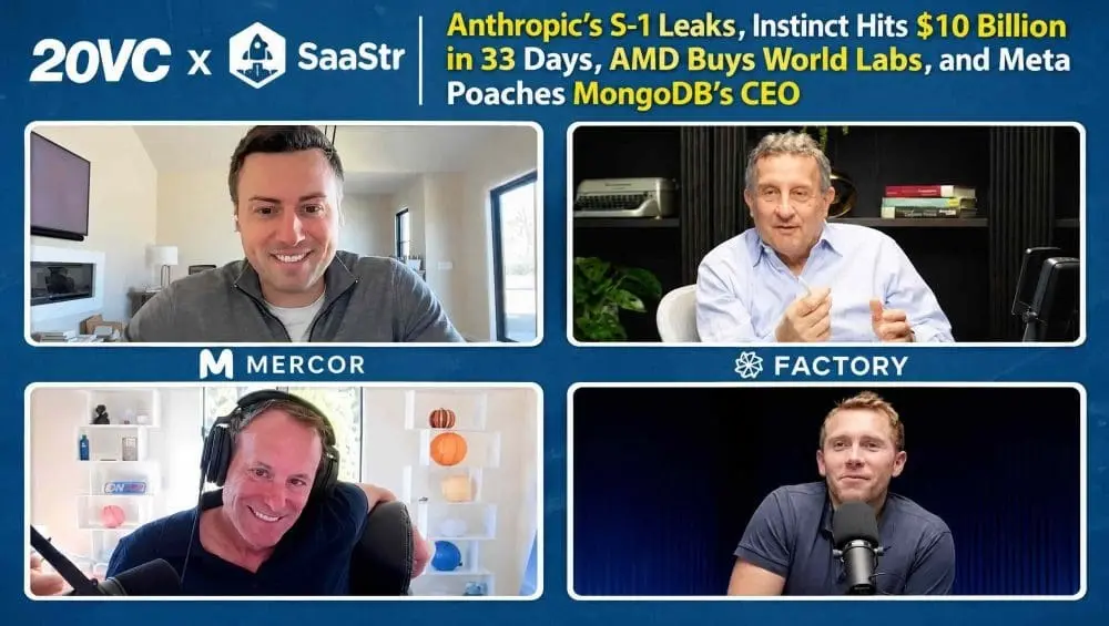 Venture Capital’s High-Stakes Paradox: Inside the 20VC x SaaStr Breakdown of AI Mega-Rounds, Leaked S-1s, and Shifting Market Dynamics